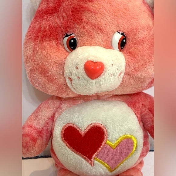 VTG Special Edition Pink Tie-dye Love-A-Lot Care Bear 2003 Beanbag Plush w/tags - Picture 2 of 6